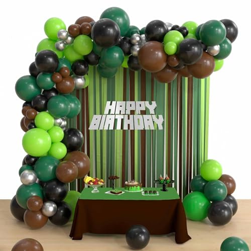 Geburtstags Gaming Luftballons Miner Party Dekoration Videospiel Geburtstags Dekorationen für Pixel Kinder Party Zubehör
