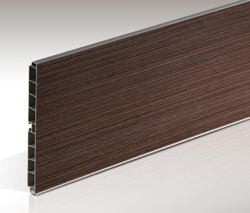 AERREGI Zoccolo Noce Scuro per Cucina Battiscopa | Altezza 10, 12 e 15 cm | PVC Lunghezza 200cm | Made in Italy Alta Qualità (1, H120 mm)