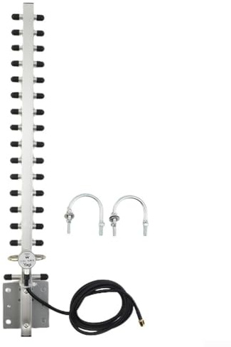 HEBEOT para Yagi Antena WiFi para Yagi Antena para Yagi de aleación de aluminio 2.4GHz Kit de instalación de antena para Yagi para WiFi para router 49.5 x 6.8 x 1.6 cm