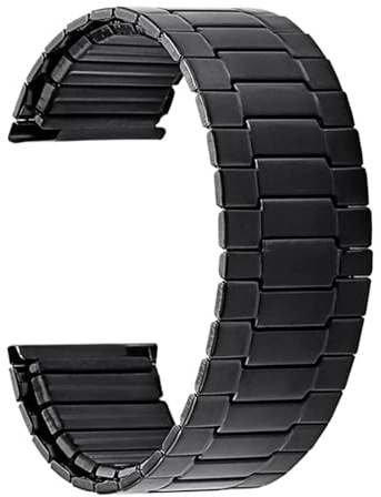NVYRFS 22mm Elastic Stainless Steel Strap Men Women Metal Watch Band Quick Release Universal Bracelet
