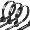Kabelbinder Schwarz 300 mm × 8 mm, Kabelbinder UV Beständig Ultra Stark mit 75 kg Zugfestigkeit, 100 Stück Schwarze Cable Ties Selbsthemmend für Kabelmanagement,Gartenarbeit,Wohnen,Werkstätten