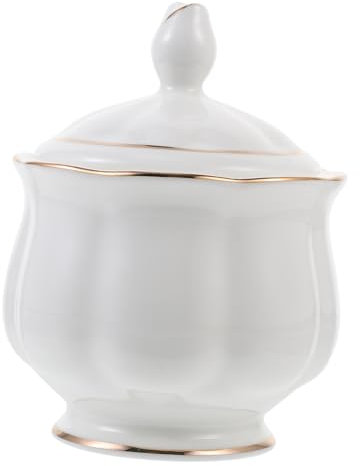 Hoement Contenitore Per Zucchero in Ceramica Dispenser Per Zucchero Da Cucina Barattolo Per Spezie Per Uso Domestico Contenitore Multiuso Per Condimenti Forniture Da Cucina Resistente