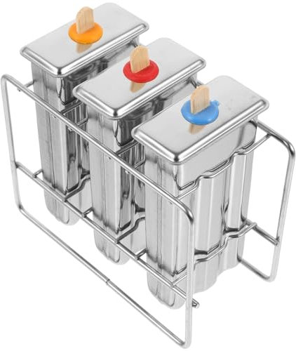 Cabilock Moldes Inoxidable Para Helados Moldes De Paletas De Hielo Para Helados