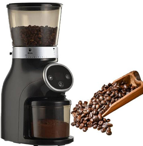 Moulin à café électrique, doté de 31 réglages précis, Moulin à Grains de café d'une capacité de 200 W, 275 g, avec Lame Conique en Acier Inoxydable et écran LCD, pour Expresso/Goutte-à-Goutte/Verser