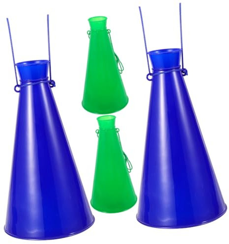 BESPORTBLE 4stücke Cheer Megaphone Und Robuste Party-zubehör Für Sportevents Spiele Und Feiern Wiederverwendbare Lärm-Maker Für Lebendige Atmosphäre