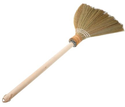 GETAJGHSD Balai en Paille Souple Vietnamienne Grosse Taille 74 Cm Manche Amovible en Bambou Léger Balai D'intérieur Et D'extérieur pour Nettoyage Familial Et Jouet Éducatif pour Garçon Et Filles