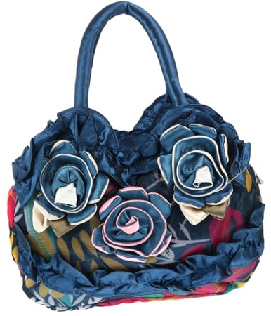 Holibanna Bolso Tote De Lona Para Mujer Con Cremallera Bolsos De Mano Para Uso Diario Y Compras 10.23X9.05X2.75 Pulgadas