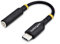 StarTech.com 5in (12.7cm) USB-C to 3.5mm TRRS Headphone/Headset Jack Audio Adapter, 32-bit DAC, USB C Aux Dongle for PC/Phone