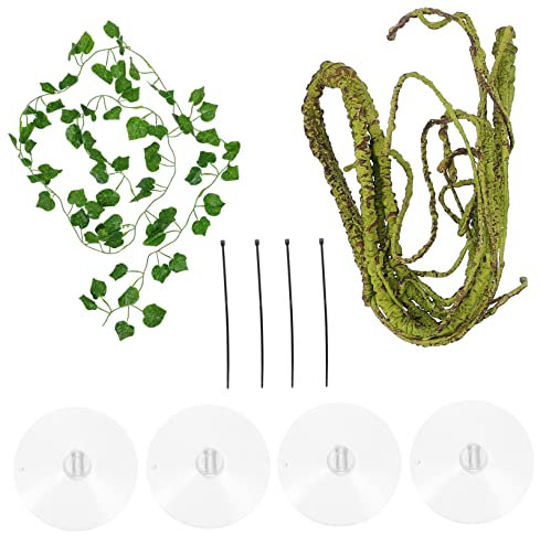 Mipcase 1 Set Haustier Landschaftsbau Reben Hängematte Lampe Birne Chamäleons Reben Terrarium Käfig Haustier Käfig Landschaft Reptilien Plüsch Reben Anzug Drachen Leopard Pu