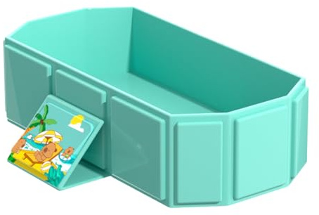 Kinder Faltbare Badewanne, Faltbare Baby Badewanne, Rutschfeste Liege- und Sitzfunktion Badeeimer für Reisen und Zuhause