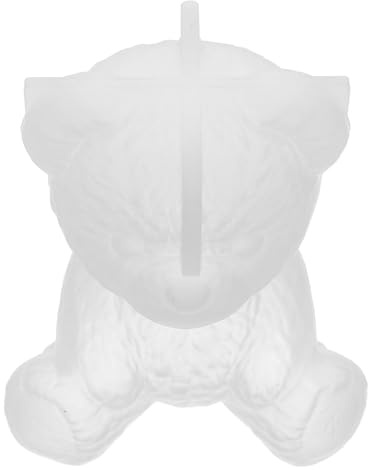 Alipis 2 pièces Moules Silicone Ours pour Résine Bougies Savons Chocolat et Décoration Gâteau Moules Fondant Flexibles et Durables pour Projets DIY Créatifs