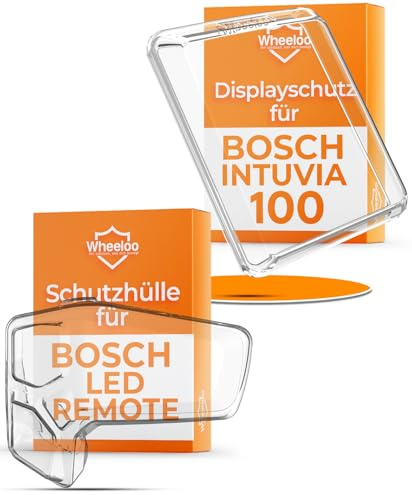 2er Set Transparente Schutzhüllen für Bosch LED Remote & Intuvia 100 I Ebike Display Schutzhülle I E Bike Displayschutz Abdeckung wasserabweisend I E-Bike Zubehör Regenschutz Hülle Fahrrad I WHEELOO