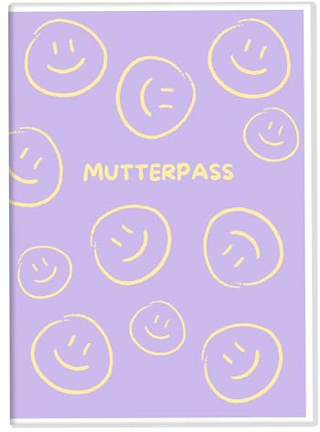 Joli Coon Mutterpasshülle für den Deutschen Mutterpass, Hülle Mutterpass | Passgenaue Kunststoffhülle, aufklappbares Dokumentenfach für Karten und Ultraschallbilder, übersichtliche Aufbewahrung