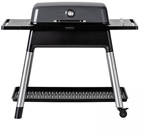 Barbecue Everdure a Gas FURNACE™ by Heston con 3 fuochi colore Grafite con termometro integrato, ruote e manopole resistenti