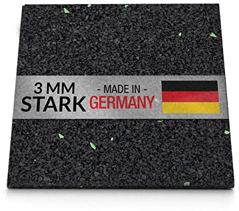 25 Stück 3 mm 90 x 90 mm Terrassenpad, Terrassenpads aus Gummi – Unterlagepads für die Unterkonstruktion ihrer Terrassen Balkon oder Gartenhütte