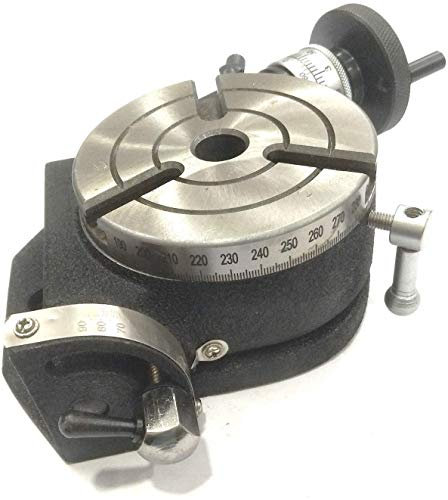 4 Inch/ 100 mm Tilting Rotary Table with MT2 Bore-Milling,Engineering Tools ((Rotary Table Alone))