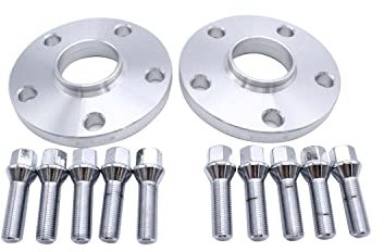 2pcs 15mm Spacers 5x112mm PCD Hubcentric Forged Wheels Spacer Kit mit 10x Lug Bolts b Bore 57.1mm Fits for most VW AUDI