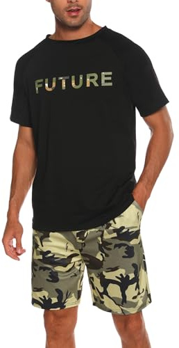 Nieery Pijama Hombre Corto Algodon Conjunto de Pijamas Verano