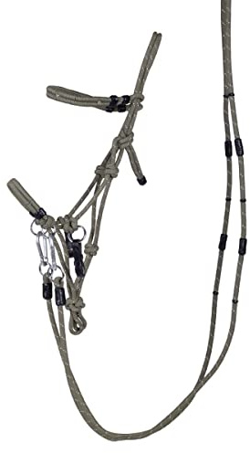 QHP Knotenhalfter-Set Multifunktion (Warmblut, Olive)