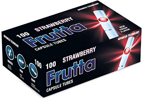 Frutta rutta Strawberry Click Filterhülsen Zigarettenhülsen (15x100)