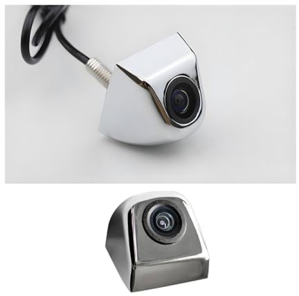 CGEAMDY Backup Camera for Car, Waterproof Rear View Camera with Moveable Guideline, HD 960x720 Image Super Night Vision Car Backup Camera, 4 Layer Glass Lens 155 Degree Wide View Angle(Silver)