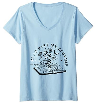 Donna Un altro capitolo Bookish Ben letto per i nerd dei libri, topi di biblioteca Maglietta con Collo a V