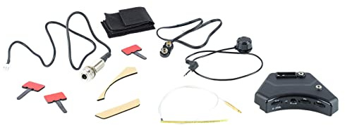 Ensemble de Micros pour Guitare électriqueEnsemble de Micros pour GuitareEnsemble de Acoustiques, Comprenant un Capteur Piézoélectrique en Céramique, des Accessoires de