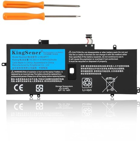 KingSener L18C4P71 Batteria per PC portatile Lenovo ThinkPad X1 Yoga 4th Gen / X1 Carbon Gen 7th 8th Series L18C4P71 SB10K97644 02DL006 02DL004 L18L4P71 SB10K97642 02DL005 L1 L1 8M4P7. 2 SB10K97643