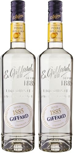 Giffard - Liqueur de Poire William - Recette Française - Fruitée et Puissante - 70 cl, 700 milliliters (Lot de 2)