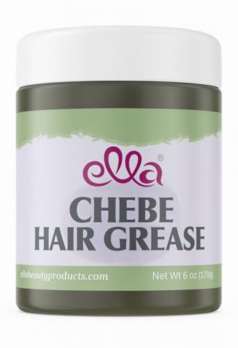 Ella Chebe Hair Grease – Nourishing & Moisturizing Hair Care - Infused with Chebe Powder, Karkar Oil, Peppermint & Rosemary - Hair Grease for all Hair Types - 8oz