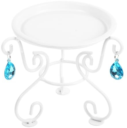 BESPORTBLE Porta Vasini a Pavimento in Metallo Supporto per Piante da Interno Design Decorativo Europeo per Arredamento Casa