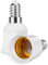 AUAUY 2 Pack Adaptador E14 a E27, Adaptador Bombilla E14 a E27, Potencia Máxima 60 W, Voltaje Nominal 220 V Adaptador E27 a E14, Adaptador SES a ES para Bombillas Incandescentes, Bombillas LED