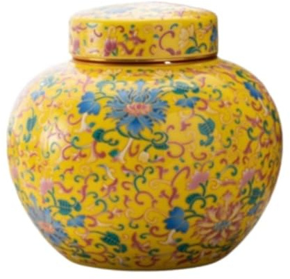 Jars de rangement en vase Caddy Jars de gingembre décoratifs anciens chinois en porcelaine de porcelaine en céramique Jar avec couvercles scellés à la maison