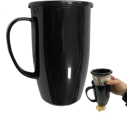 Mafagwre Becher Mit Verstecktem Safe Und Geheimfach, Kleiner Tresor, Wasserbecher Mit Verstecktem Fach, Geldverstecke Für Zuhause, Geheimversteck-Safe Zum Verstecken Von Schlüssel (A)