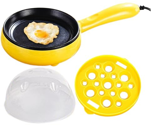 Poêle électrique - Appareil électrique pour cuisiner des œufs | Ustensile compact multifonction pour omelettes, crêpes et snacks