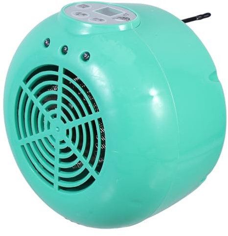 BESPORTBLE Temperaturverstellbare Heizlampe mit Ventilator Grün, Wärmelampe für Tierzucht und Haustiere, robuste Kunststoff-Heizlüfterlampe für Küken und Kälber