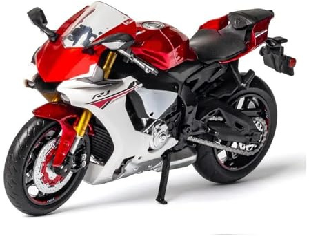1:12 För YZF R1 YZF-R1 Motorcykelmodell I Metallgjuten Formgjuten Form Motorcykelsamling(Röd)