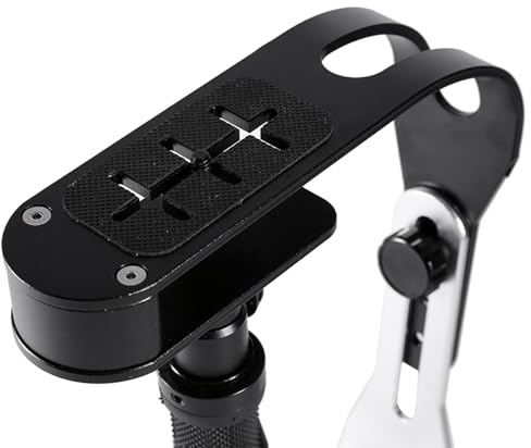 Yinhing Stabilizzatore Video Steadycam Portatile PRO per Videocamera Fotocamera Digitale Stabilizzatore di Vibrazioni in Lega di Alluminio con Impugnatura Antiscivolo Leggero per la Registrazione