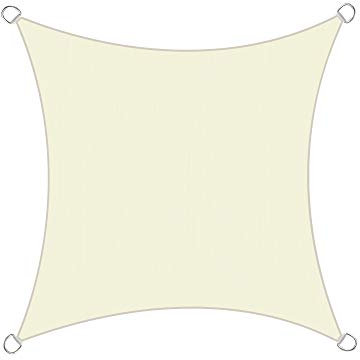 Green Bay Anti-UV Sun Shade Outdoor Garden Patio Party Sun Protection Awning Canopy Square Cream 4 Size, 3 x 3 m