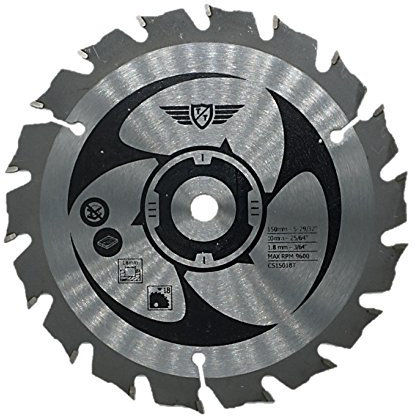 1 x TopsTools CS15018T 150mm 18T 10mm Bohrung TCT CSB150A1 Sägeblätter kompatibel mit Ryobi ONE Plus RWSL1801 18 V R18CSP-0