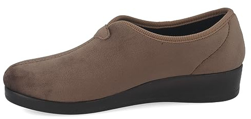 Fly Flot | Full Slipper Woman, Pantofole Donna con Fiore Ricamato, Tomaia in Velluto, Sottopiede in Microfibra Antishock, Prugna, 38