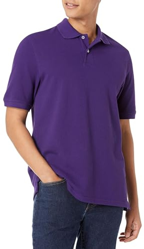 Amazon Essentials Polo a Maniche Corte in Piqué di Cotone, Vestibilità Classica (Disponibile in Taglie Forti) Uomo