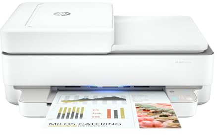 HP ENVY 6455e Two Sided Inkjet Printer All in One Wireless Printer Copy Scanners 10ppm Black 7ppm Color Smartphone Tablet Compatible Computer Wireless Printers for Home Use Office 223R1A (Renewed)