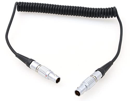 ZBLZGP Cavo a spirale in/Out per dispositivi audio ARRI Ambient Lockit Zaxcom 5 Pin maschio a maschio