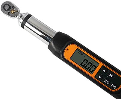 Llave dinamométrica digital con zumbador, AWJ-B-060 / AWJ-B-200 llave dinamométrica digital con cabeza de trinquete bidireccional para apretar pernos