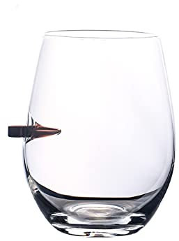 lesulety Bullet Glass fait à la main Verre de balle américaine en verre de balle en verre de balle,8