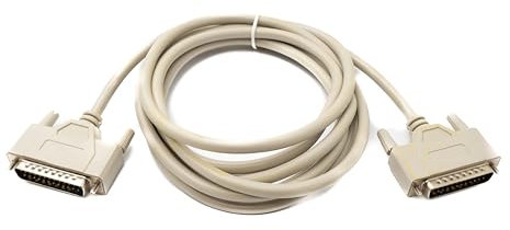 System-S D Sub Câble null modem 3 m 25 broches mâle vers mâle adaptateur RS530 Gris