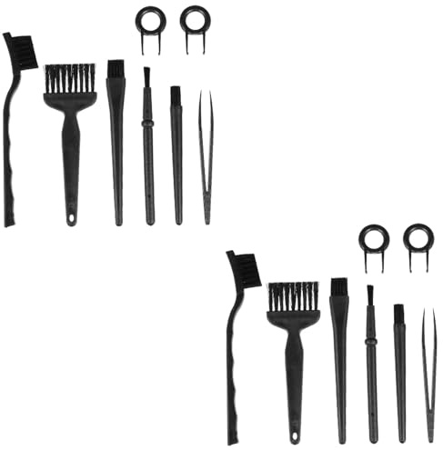 DOITOOL 2juegos Cepillos Antiestáticos para Limpieza De Teclados y Componentes Electrónicos Kit Compacto y Práctico para Eliminar Polvo y Suciedad Ordenadores y Placas Base