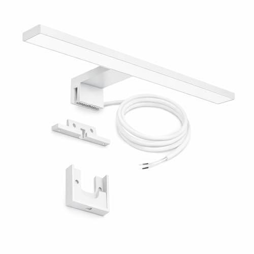 Light Galaxy ... Ihr Lichtlieferant LED Spiegelleuchte 30 cm Weiß 5W 550 lm 4000K Neutralweiß Bad Spiegellampe IP44 für Spiegel Schrank Wandmontage