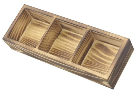 Garneck Wooden Tea Bag Holder with Compartments Versatile Storage Organizer for Tea Coffee Sugar Packets Kitchen Cabinets Countertops and Offices